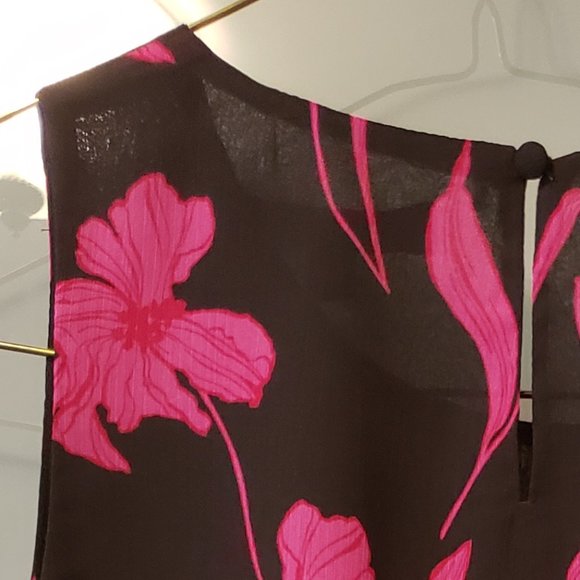 🍋Banana Republic Floral Sleeveless Top with Side Bow - Picture 9 of 11